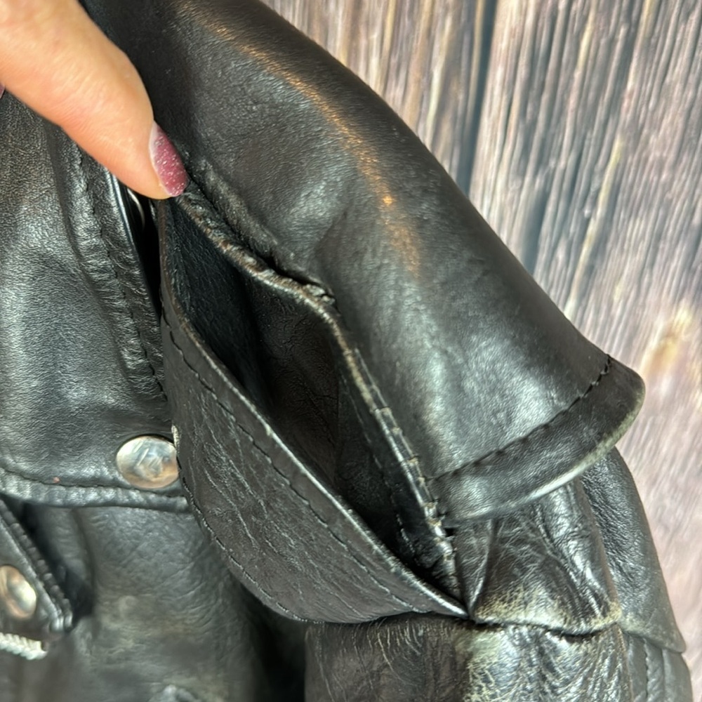 Excelled Vintage Leather Jacket- Size 42 - Picture 16 of 16